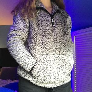 PINK Sherpa Quarter Zip Pullover